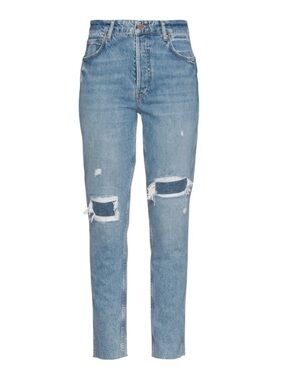 Anine Bing Betty Light Blue Distressed High-Rise Women’s Jeans size 2